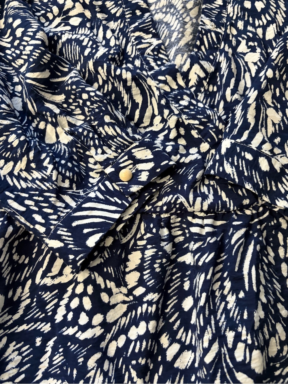 Rachel Zoe Navy and White Floral Wrap-Style Maxi Dress - Picture 2 of 11
